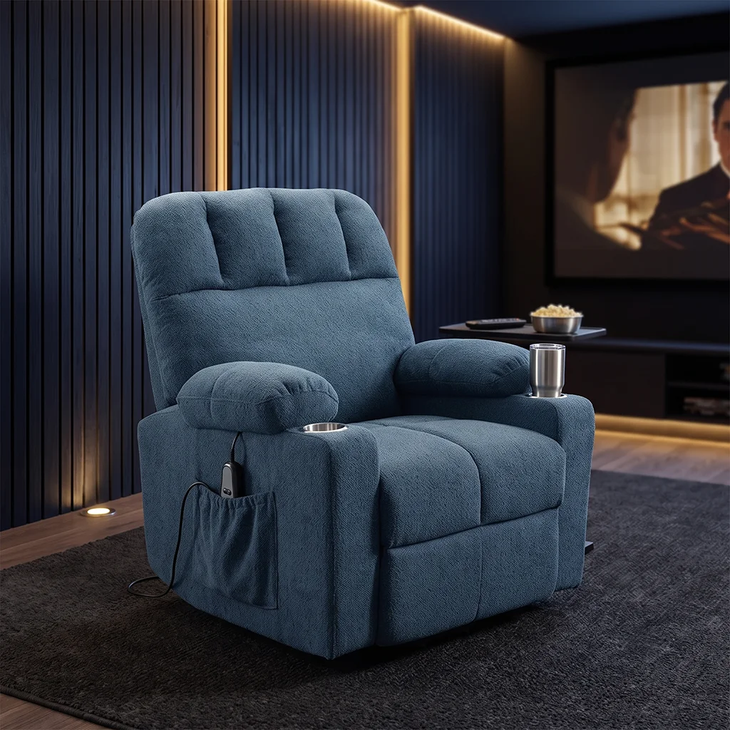 FF-AC117RCAFS-FS Power Recliner with 2 Cup Holders