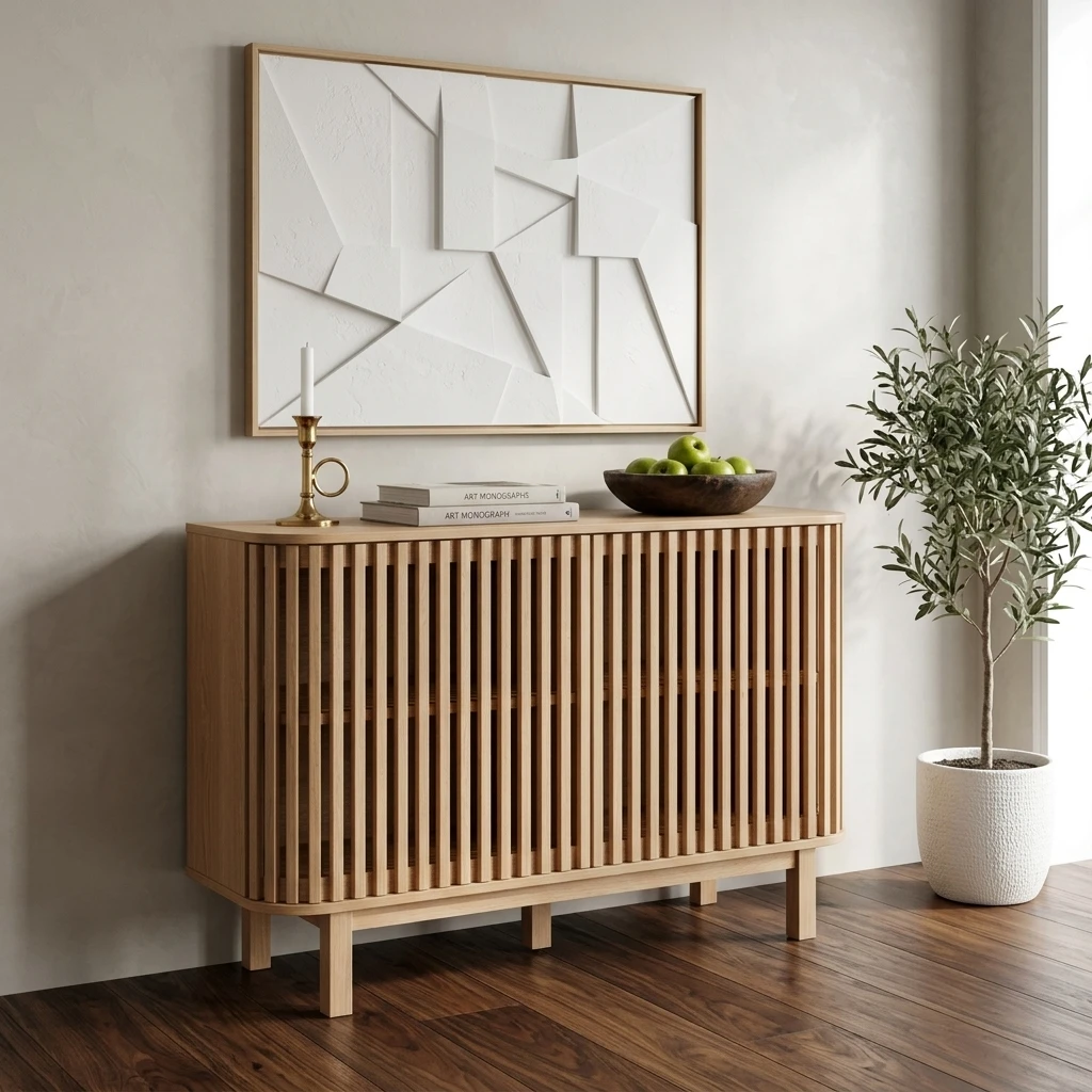 FF-MC50744-FT Contemporary Curved Slat Design 40