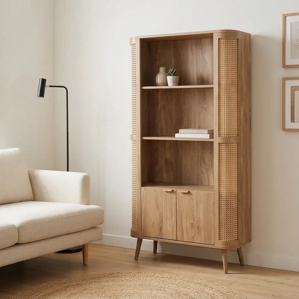FF-CBN90200-FT Arch Bookcase
