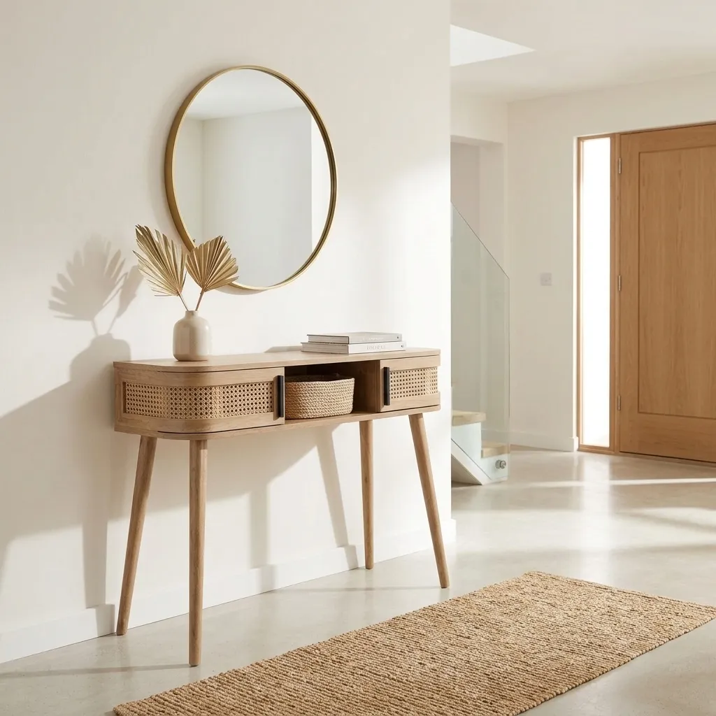 FF-KL60423-FT Fluted Side Table