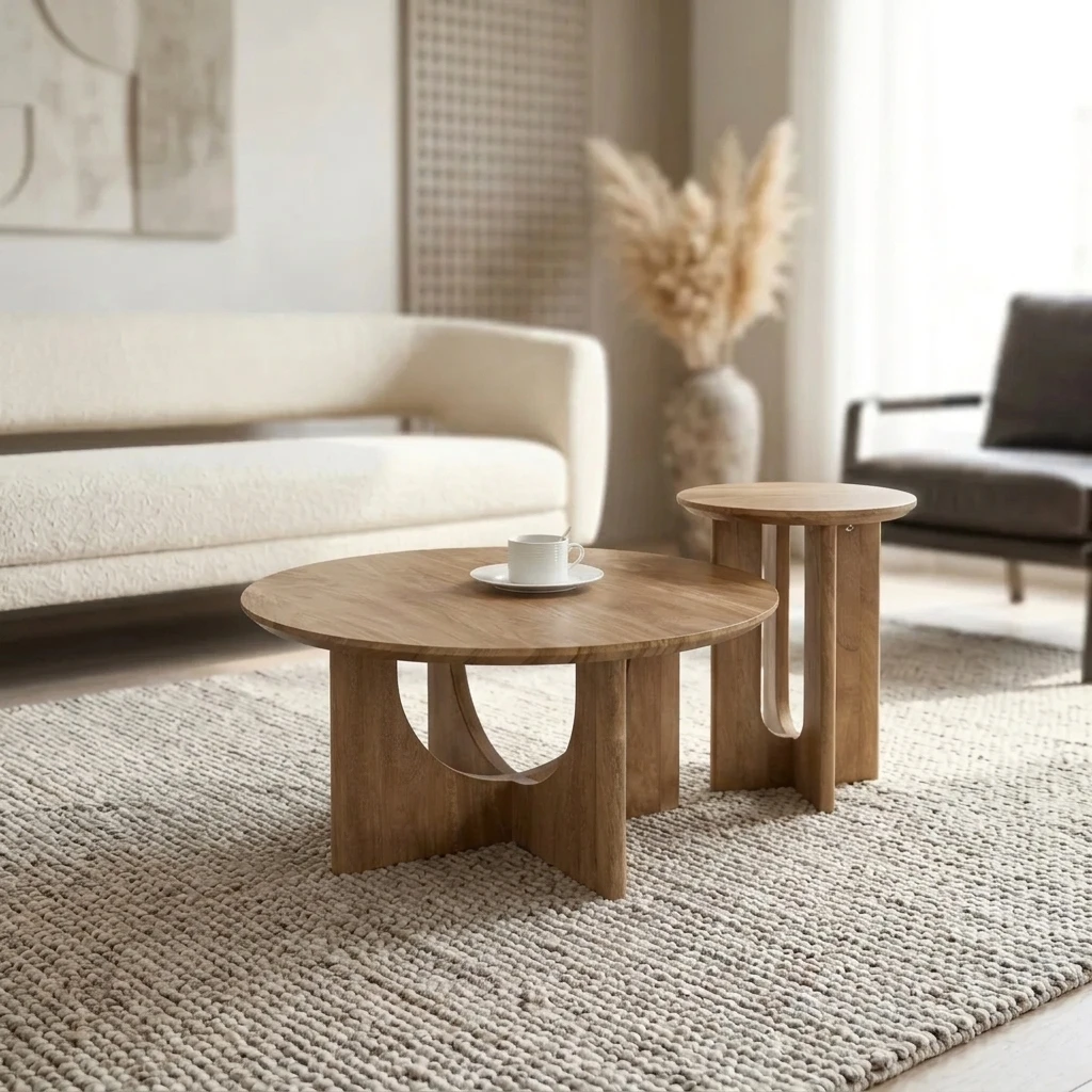 FF-KL60609AB-FT Nesting Coffee Table Set