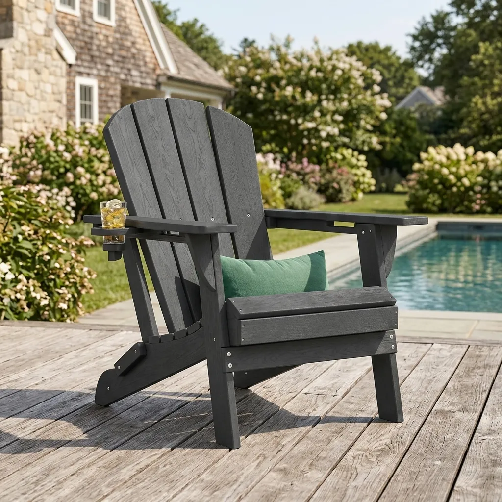 HDPE Adirondack Chair with Cup Holder