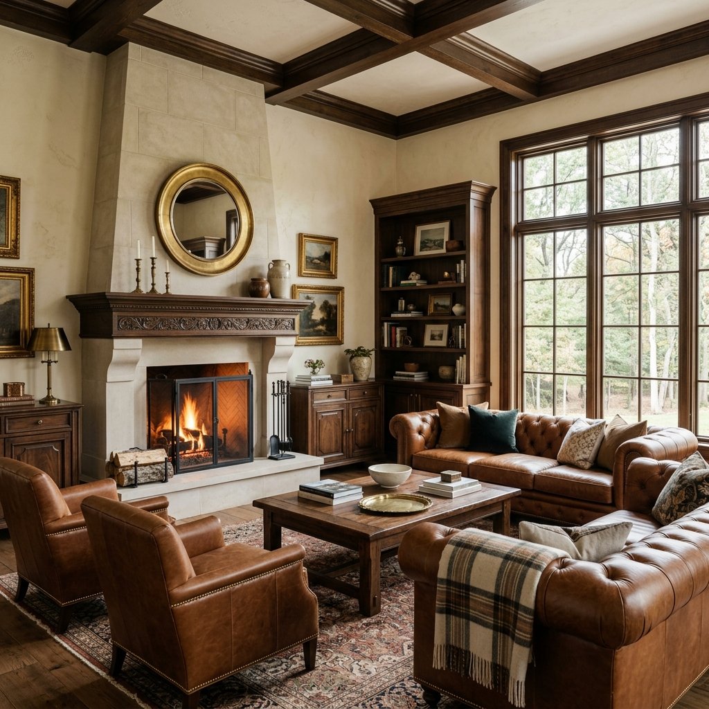 Neotraditional Residential Living Room & Casegoods