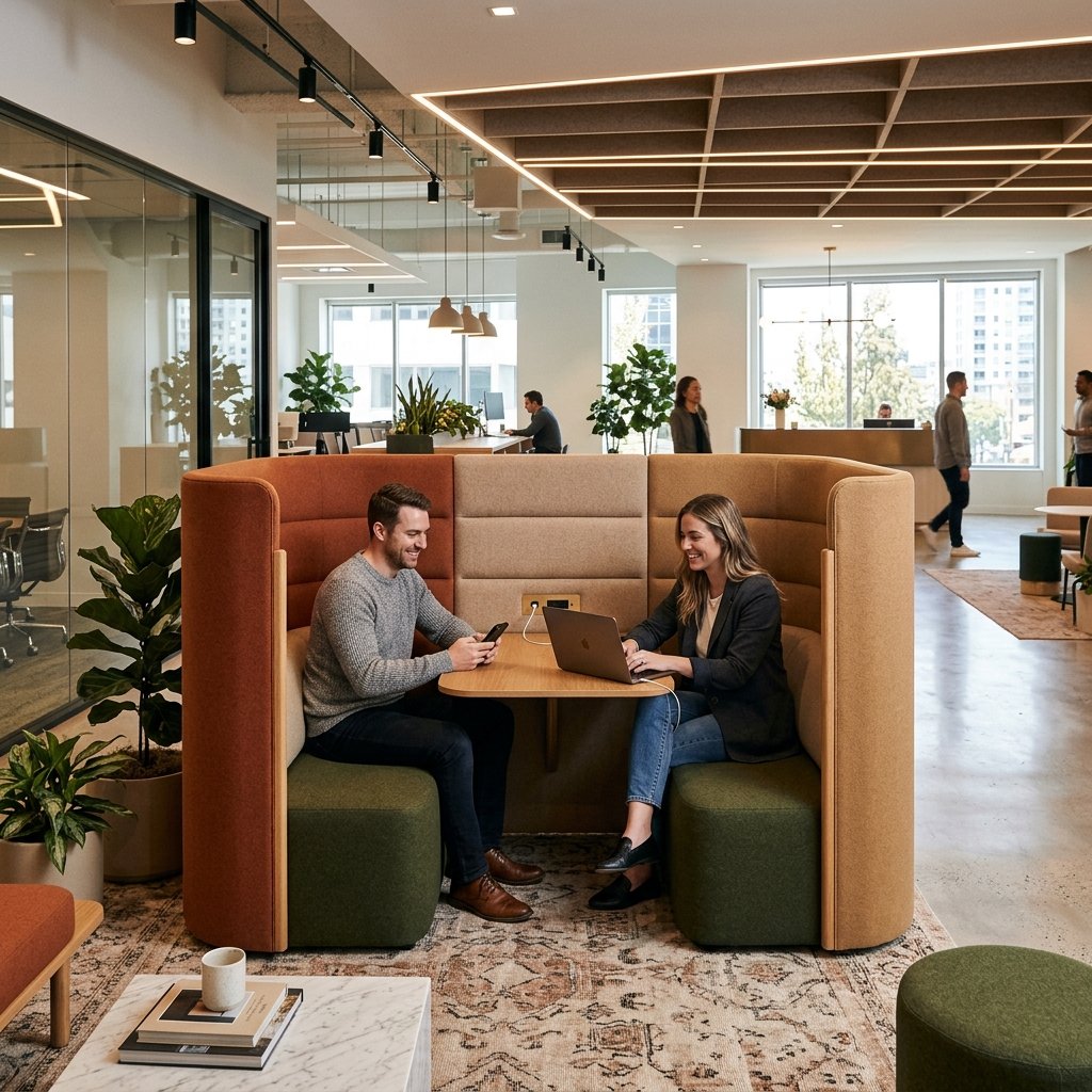 Acoustic High-Backed Cocooning Lounge Seating Pods