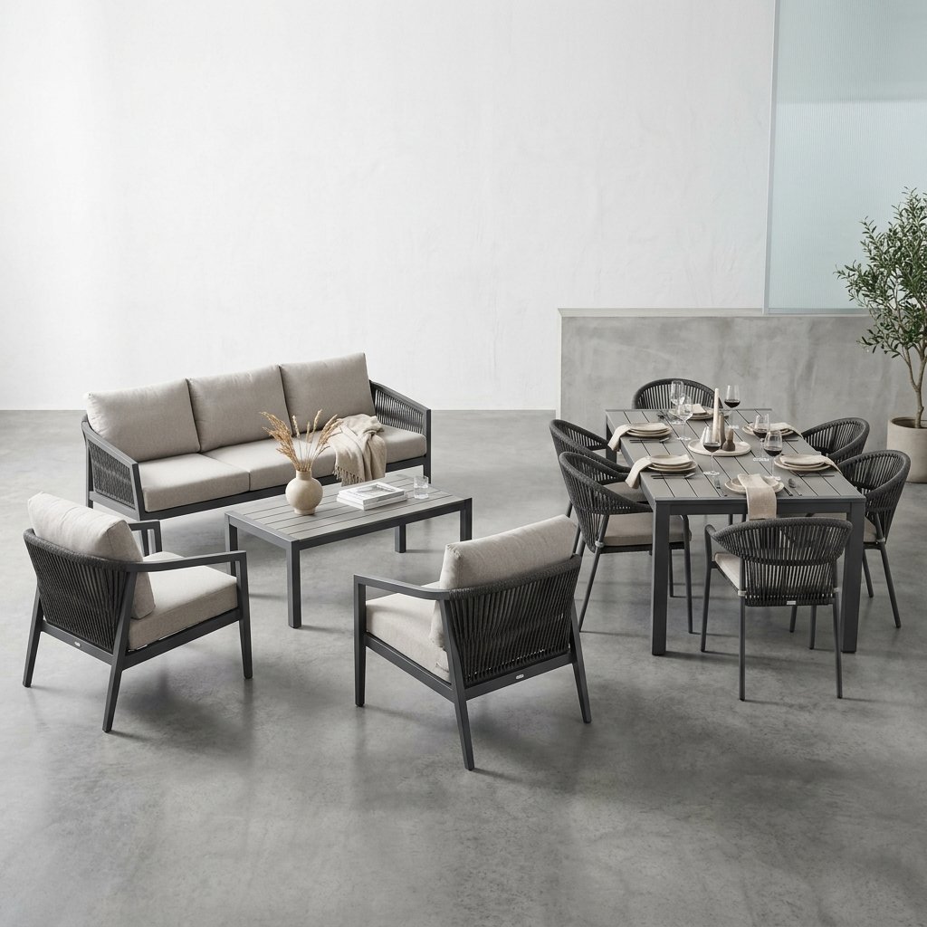 MIFF 2026 ODM Aluminum & Rope Dining Display