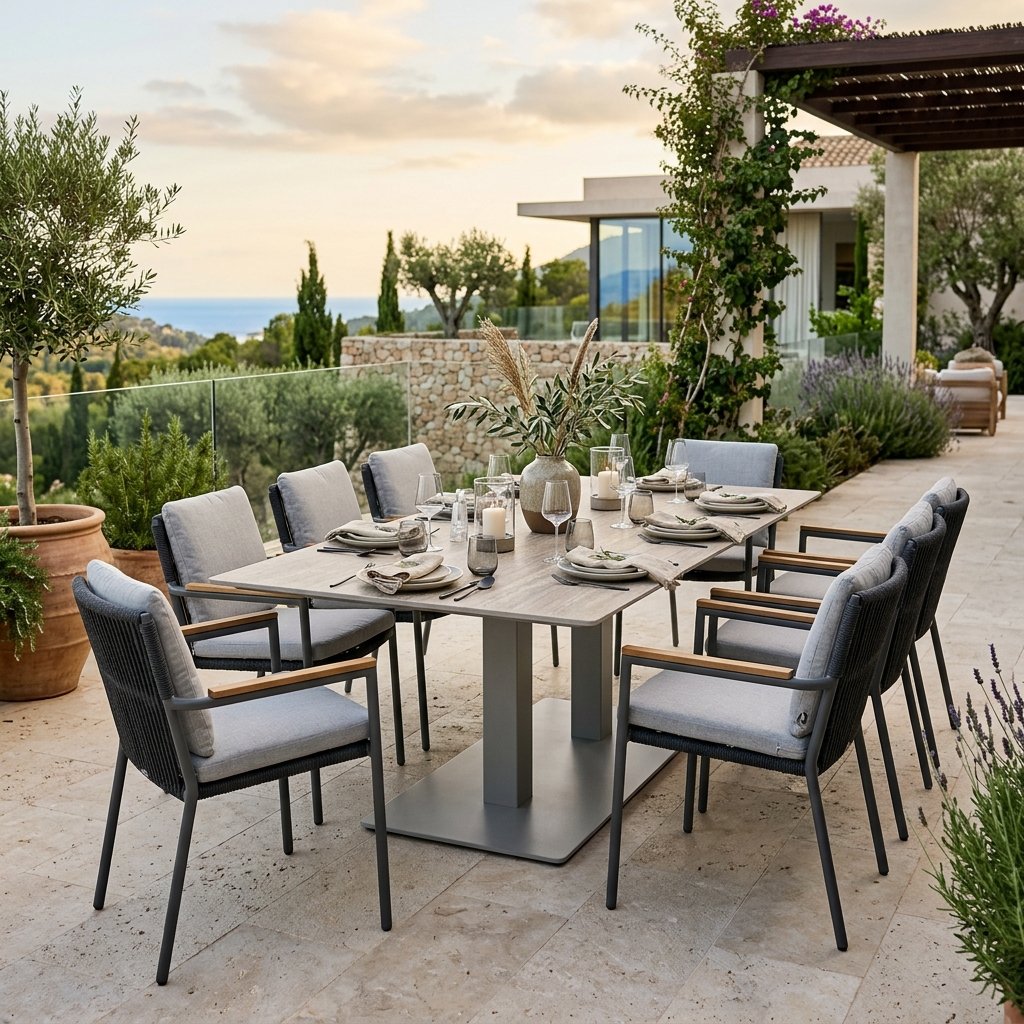 Mixed-Material Dining Concept